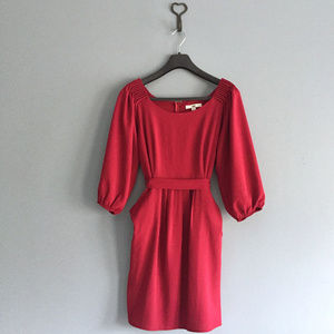 Ya LA Longsleeve Maroon Party Cocktail Dress